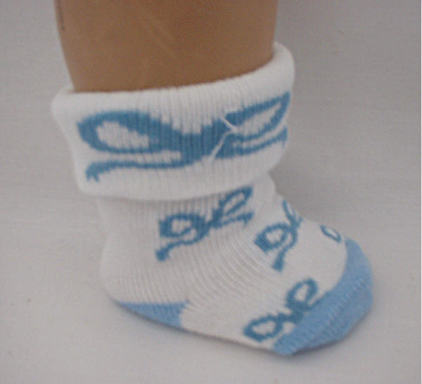 Blue Bow Socks