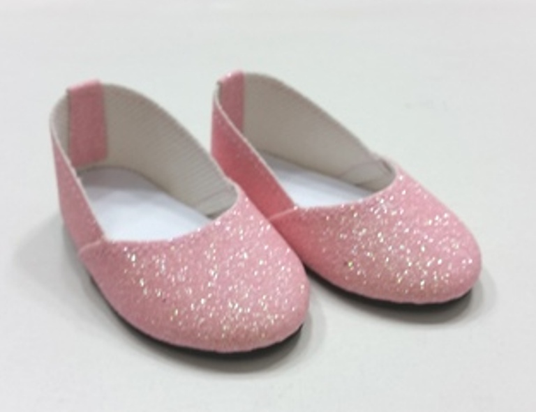 Pink Glitter Slip On Shoe